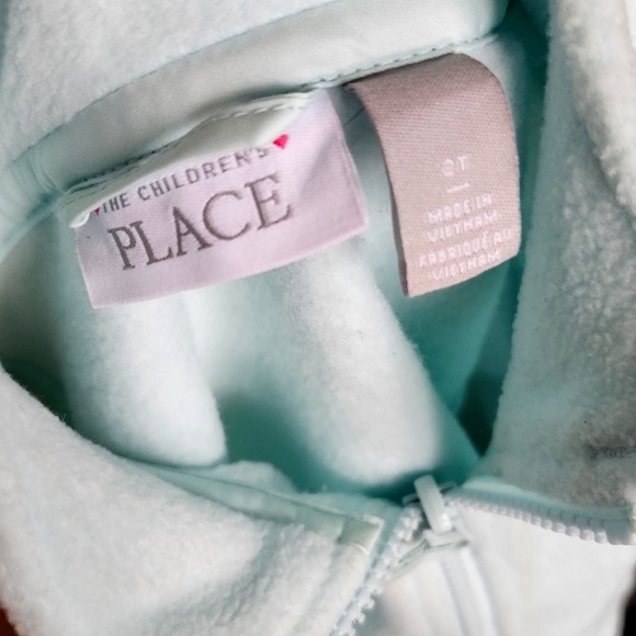 The Children's Place Fleece Full-zip Sweater Size 2 - Picture 2 of 3